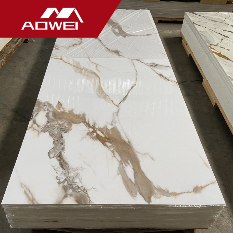 High Gloss Flexible 3D UV PVC Marble Wall Panel for Home Decoration