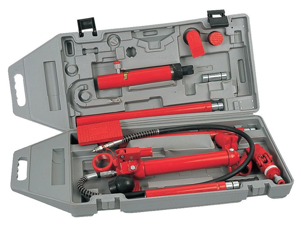 10 Ton Portable Hydraulic RAM Equipment Body Frame Repair Kit