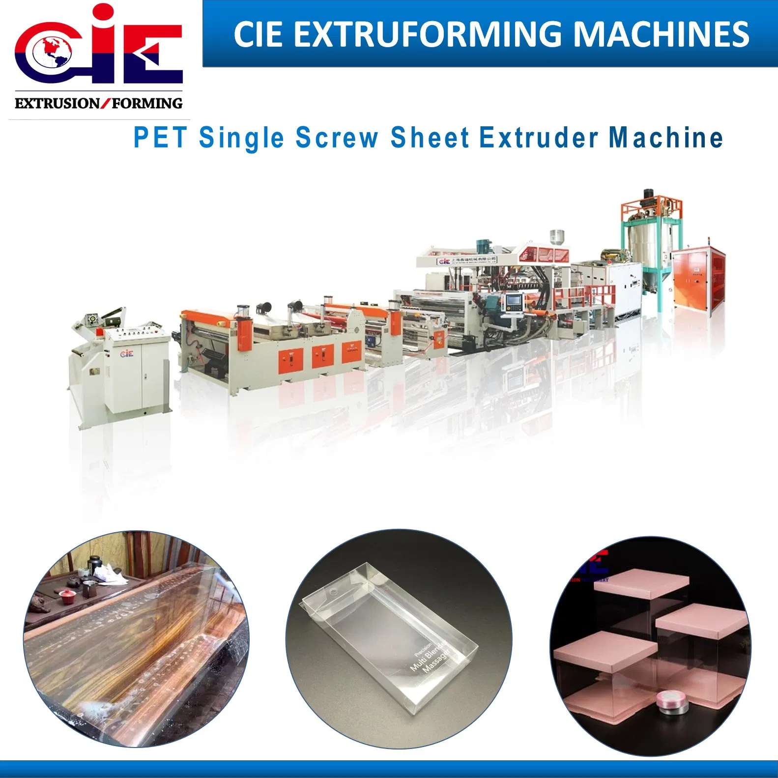 PETG Pet PP PS Sheet Extruder Plastic Sheet Machine Sheet Extrusion Line