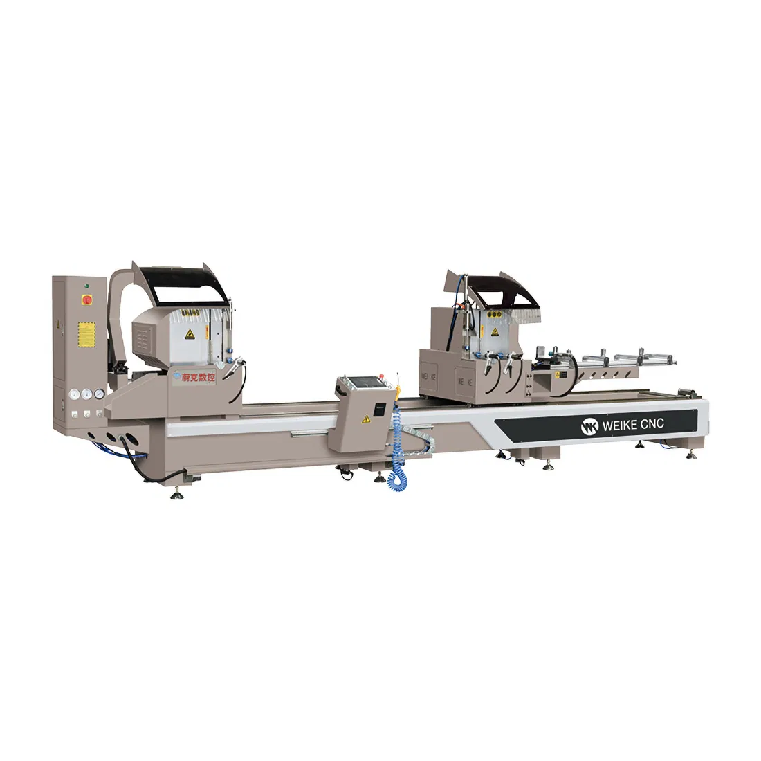 Sega troncatrice CNC di precisione per profili in alluminio per angoli di 45 e 90 gradi
