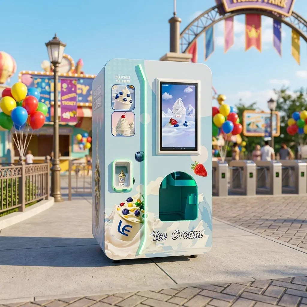 Distributore automatico di gelato allo yogurt con guarnizioni - Capacità 18L