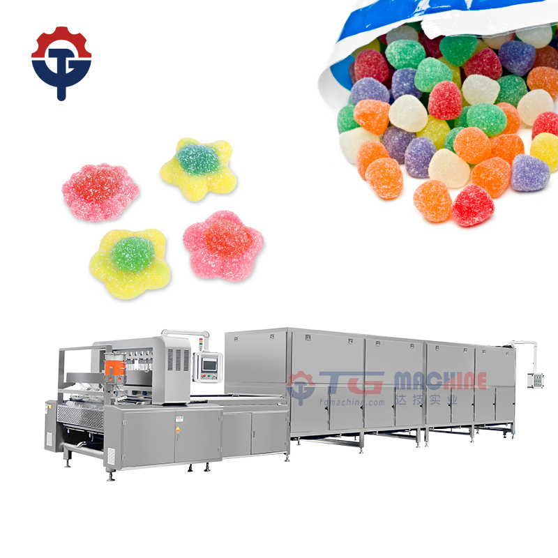 Machine à bonbons gélifiés Ligne de production de bonbons de différentes saveurs