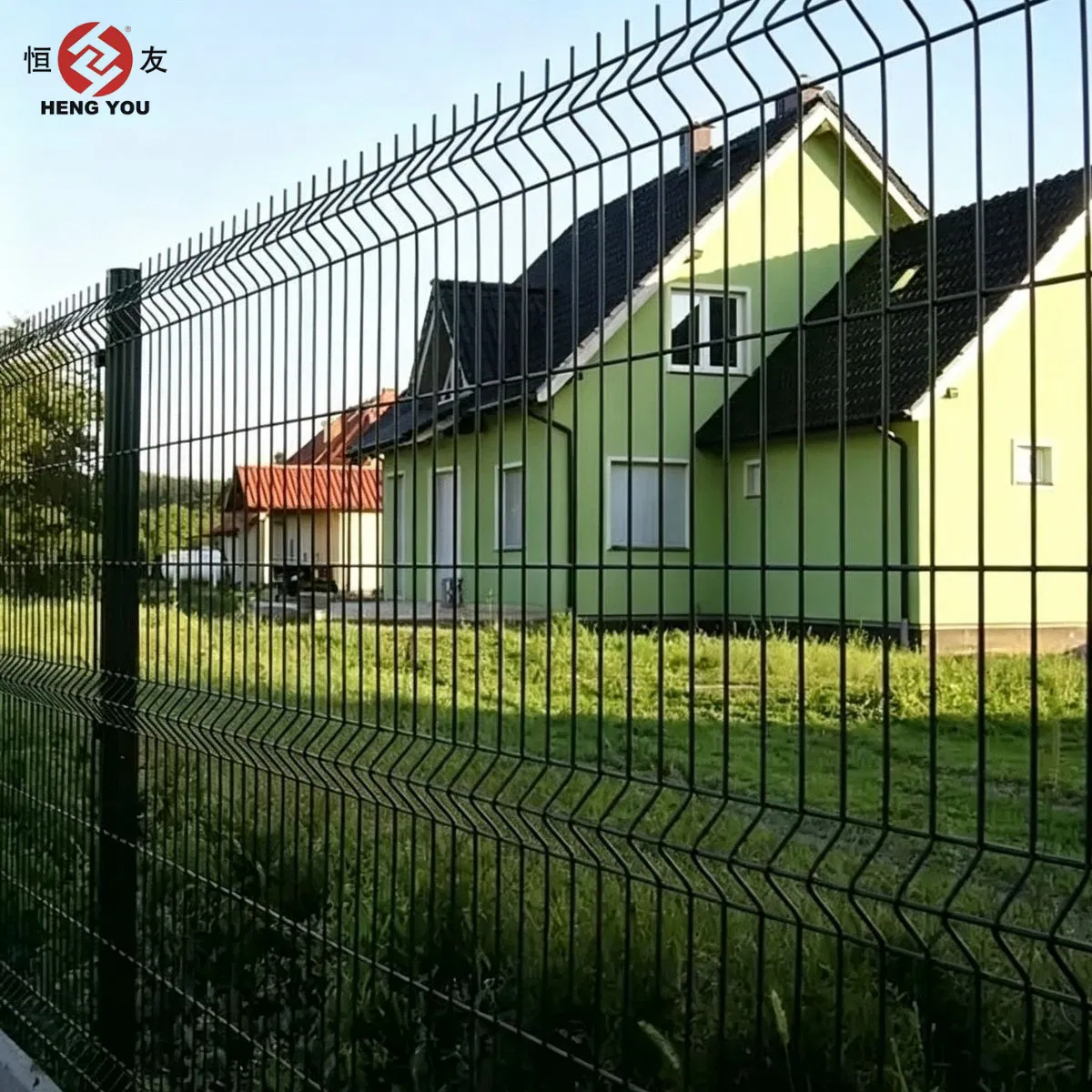 PVC Powder Coated High Quality Metal Welded 3D Fence Panel for Garden and Security