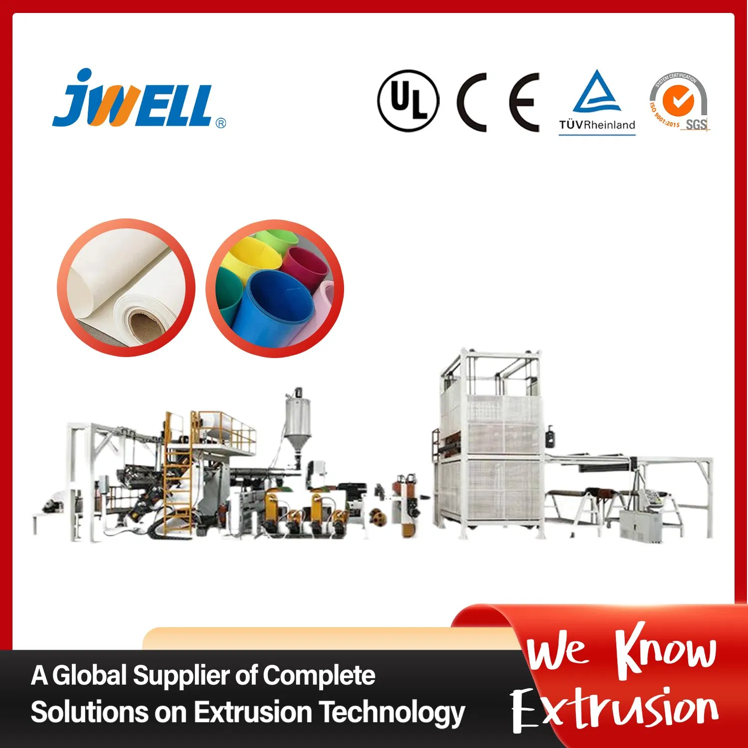 Jwell Tpo+PP Foam Composite Plastic Board/Plate/Sheet Extrusion Making Machine for Packaging