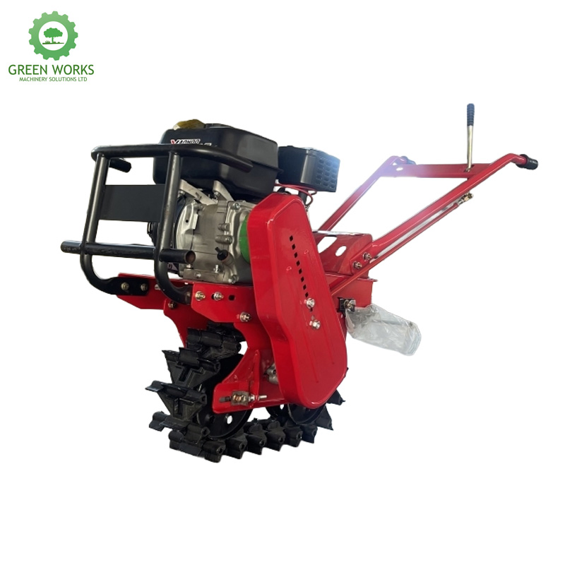173 Diesel Air-Cooled Track Micro Agriculture Tiller Cultivator for Efficient Cultivation