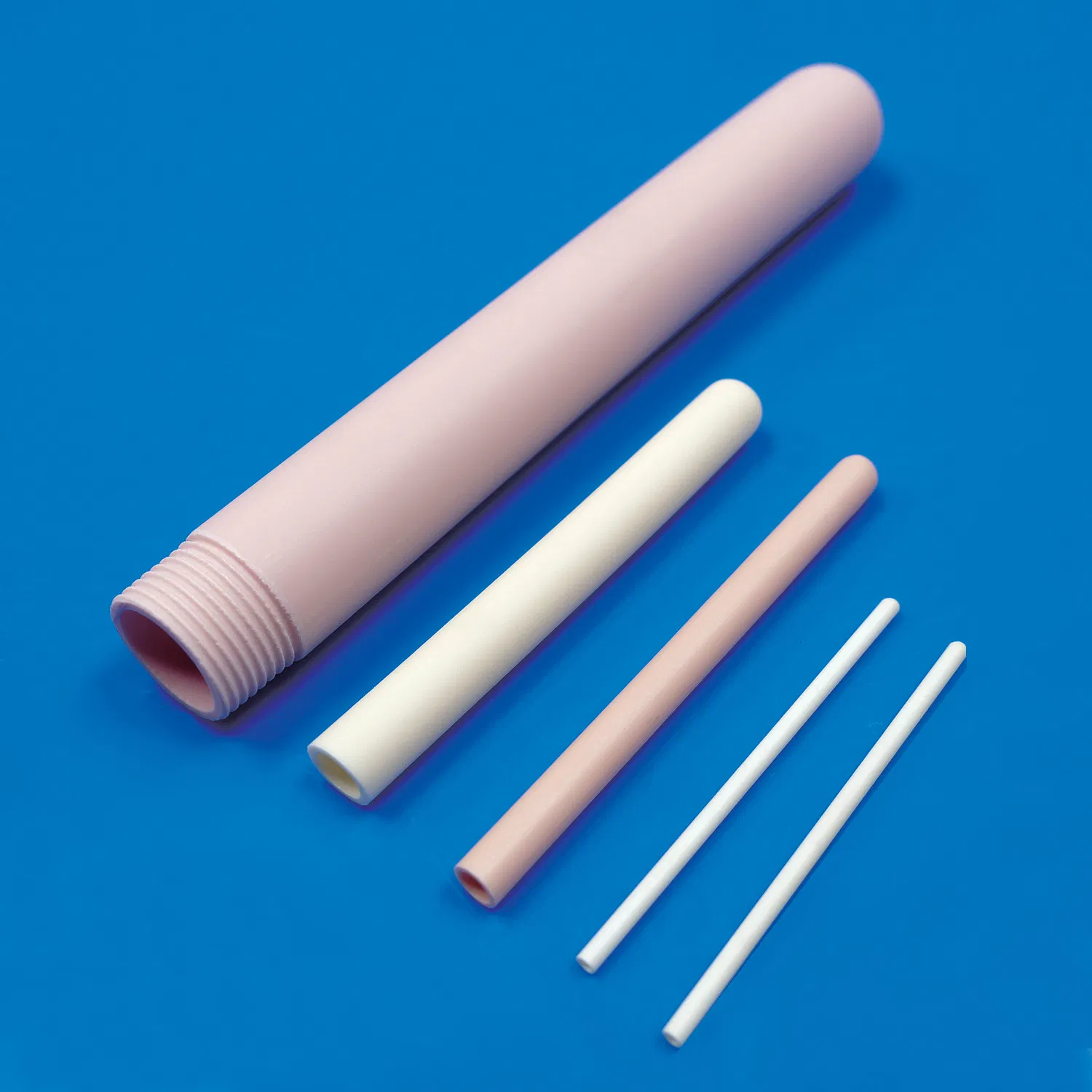 High Temperature 99.5% C799 Al2O3 Alumina Ceramic Protection Furnace Tube