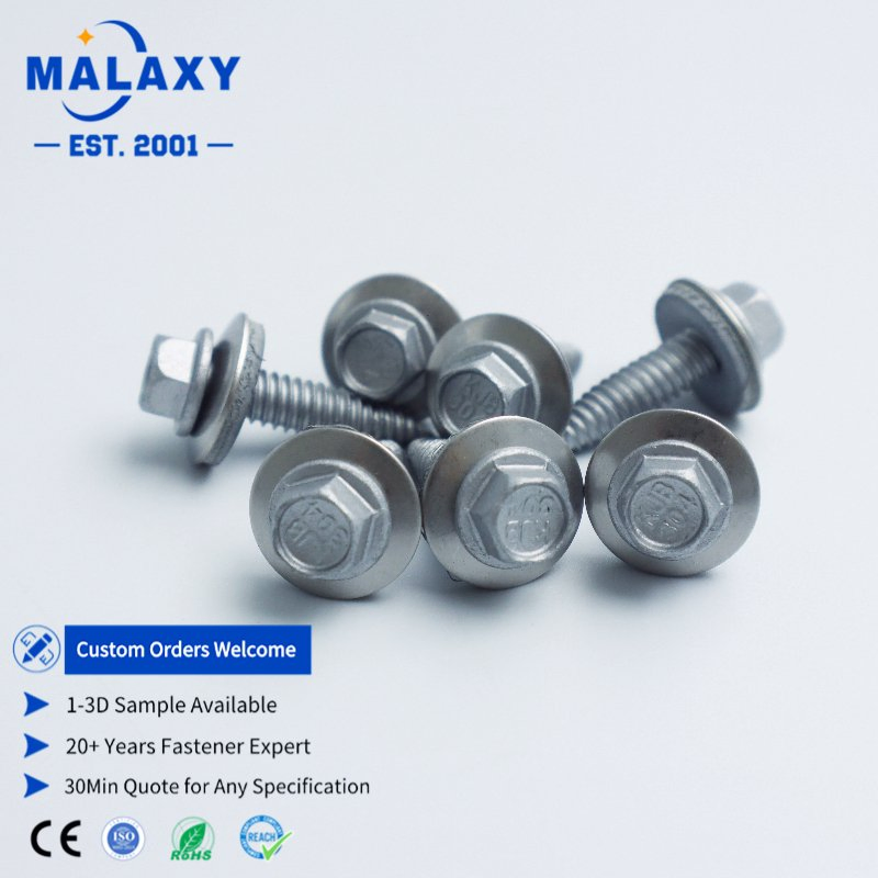 Customizable 304 Stainless Steel Hex Flange Self Drilling Screw