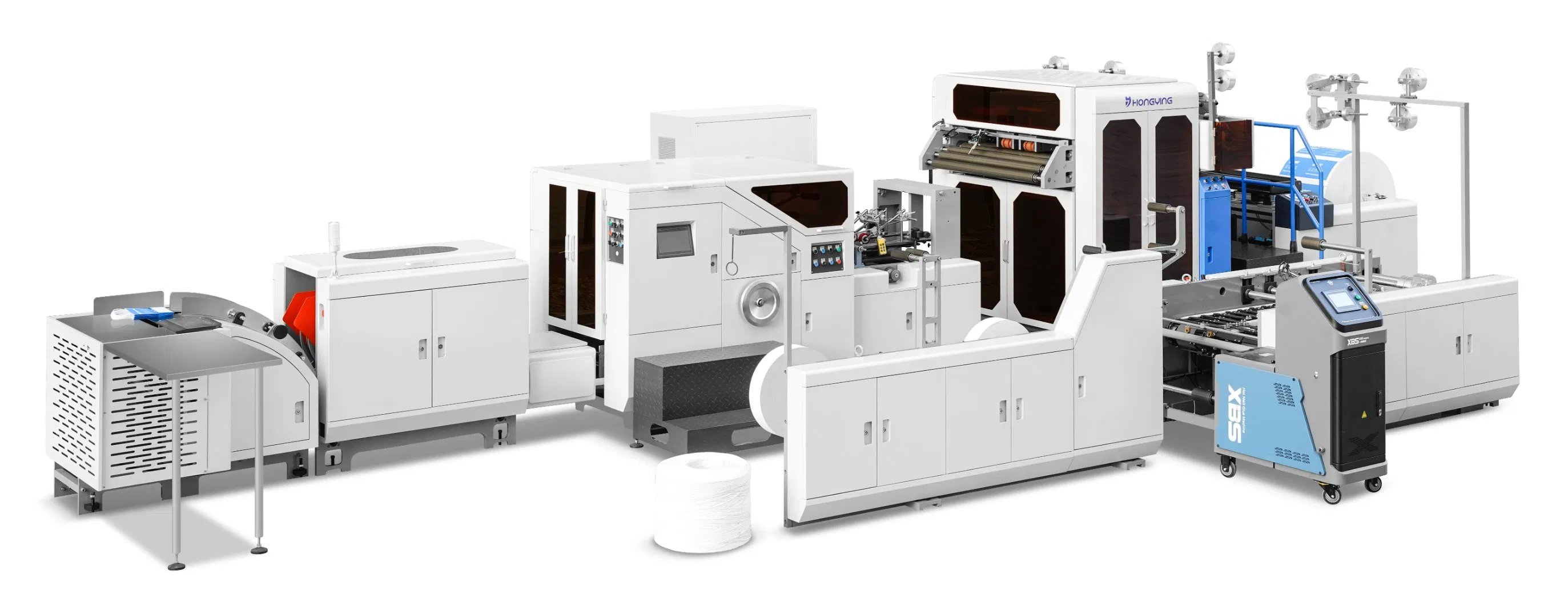 Custom Paper Shopping Bag Packaging Machine with Twisted Handle Inline