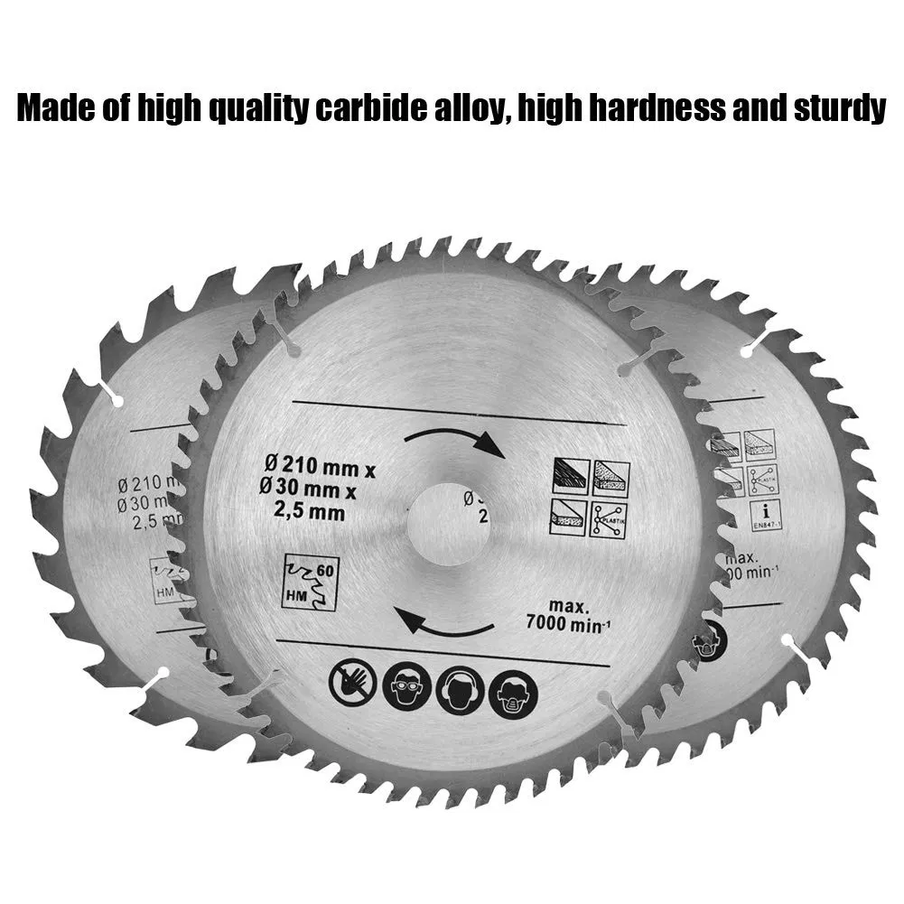 Lame de scie circulaire en alliage dur TCT 80T outil de coupe rotatif multifonction 6600 tr/min 4"-10" sablée à pointe YG6