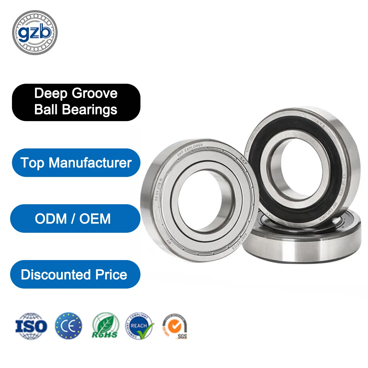 Deep Groove Ball Bearing 623zz 6203zz Oil Kugellager Cuscinetto High Quality China Bearings