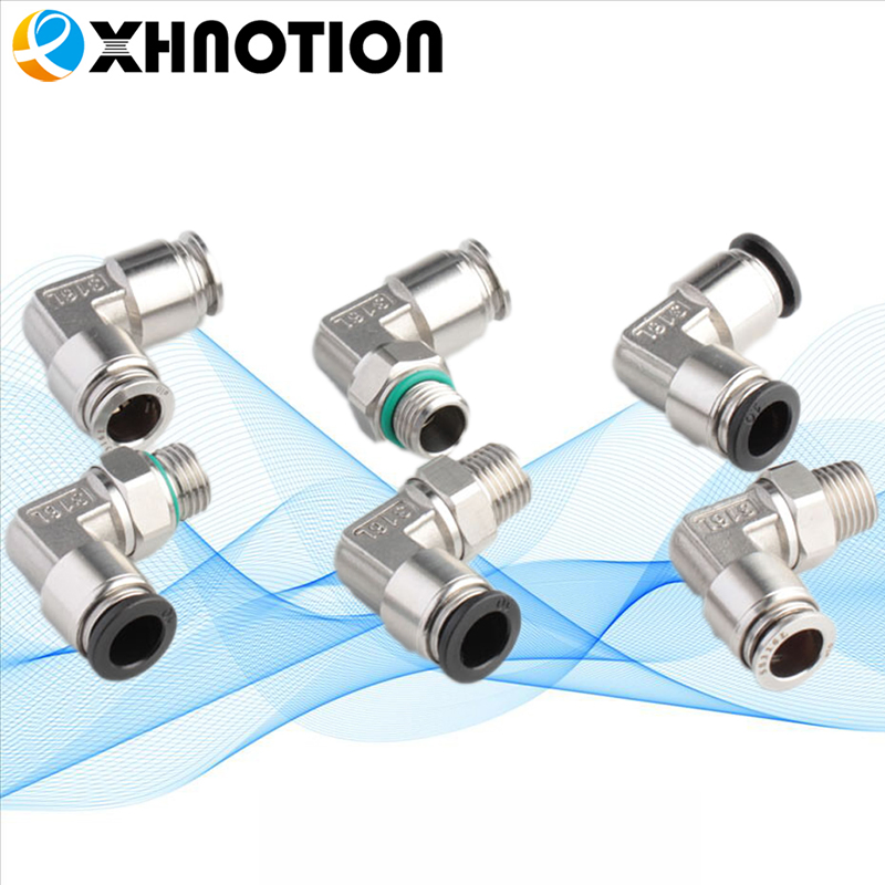 SSPL8-01 Stainless Steel SS316 Metal Sleeve Male Elbow Push to Connect Pneumatic Air Fitting