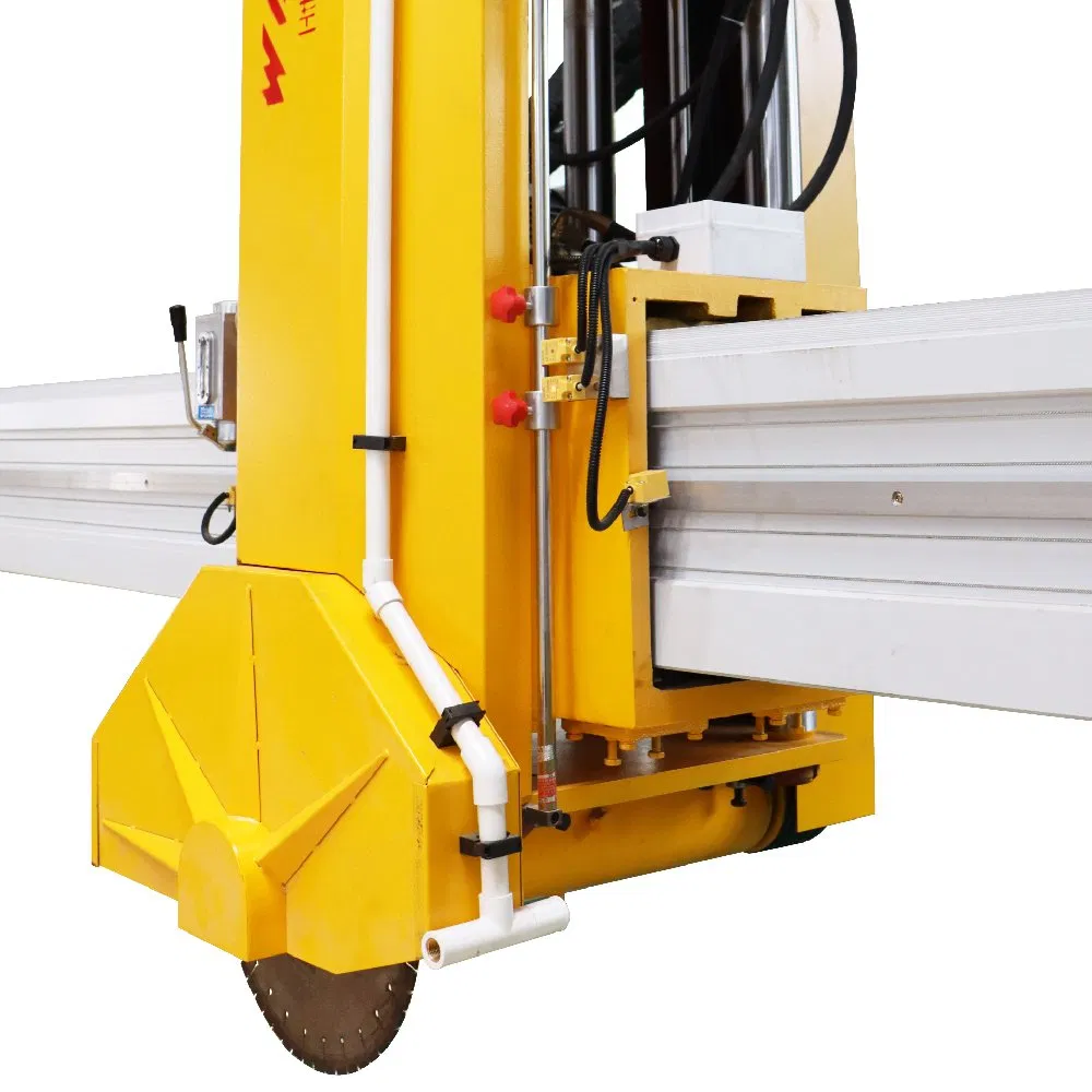 Wanlong Granite Marble Stone Cutter PLC-700 Laser Bridge Saw Blade Cutting Machine