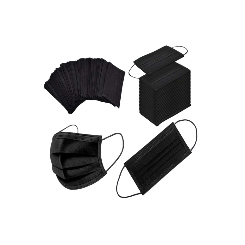 Black Disposable Face Masks for Health Protection