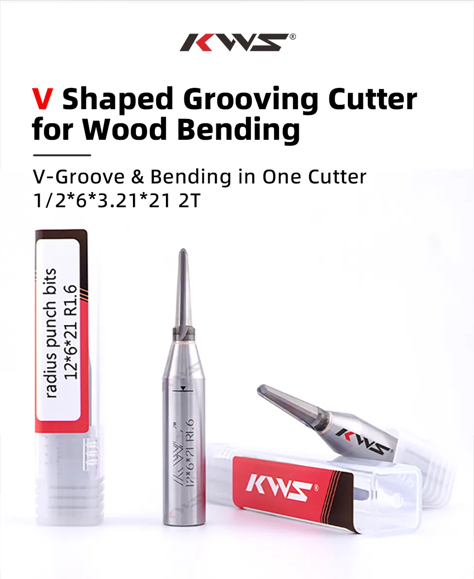 Kws Tungsten Carbide Blades Durable Sharp Carbide V-Groove Cutter for Machine Precision Machining