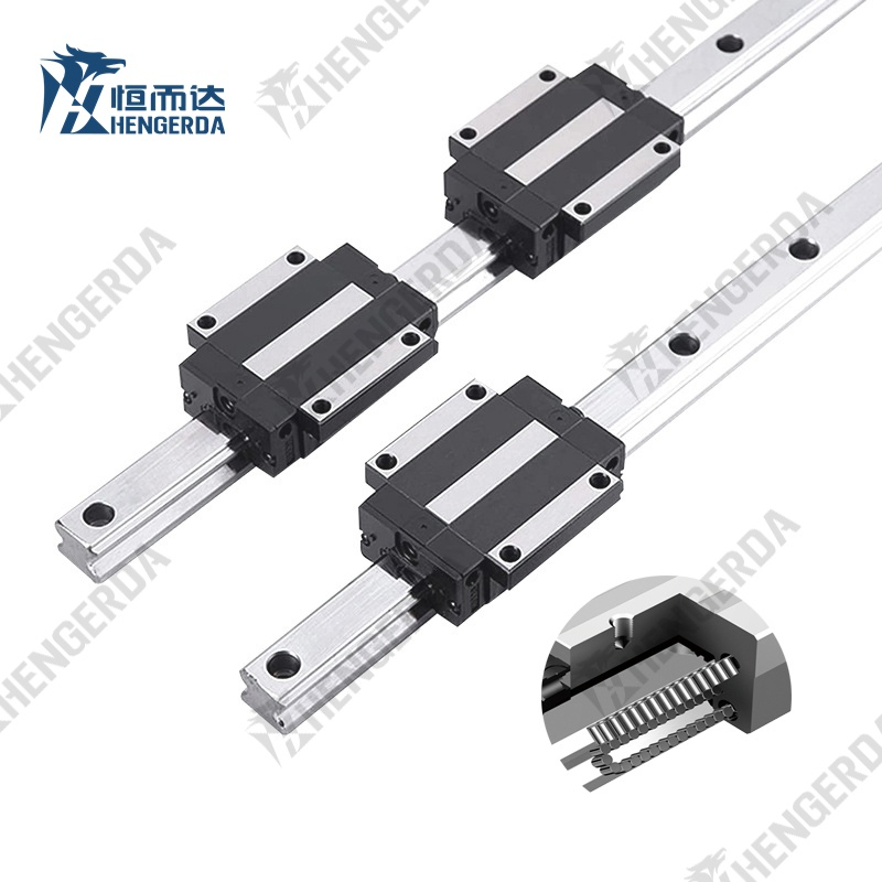 Guía lineal de rodillos de alta precisión para riel lineal de máquina herramienta CNC