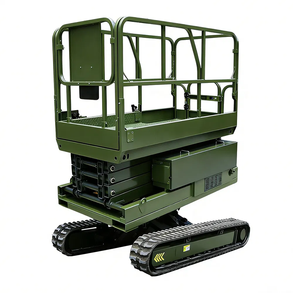 Self Propelled Track Scissor Lift Mobile Hydraulic Electric Lifting Scaffold Work Platform