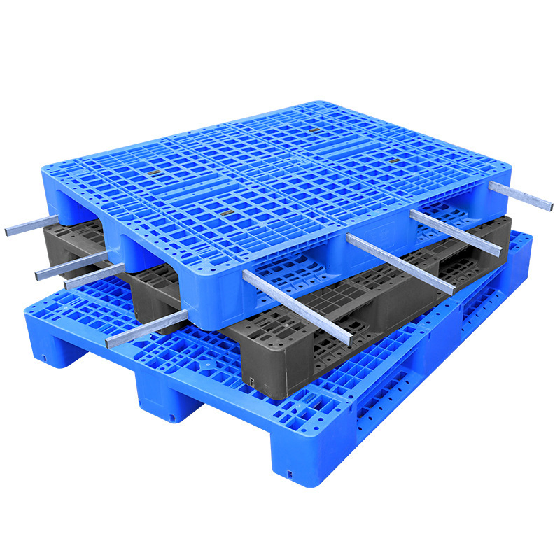 Heavy-Duty 1200*1100mm 4-Way Entry Industrial Plastic Pallet for Warehouse Use