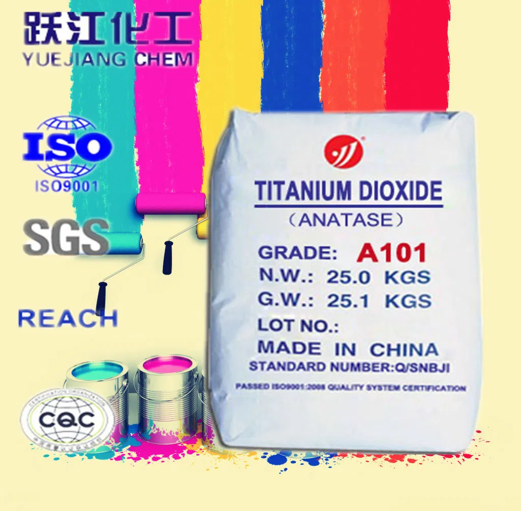 TiO2 Anatasio Biossido di Titanio 98% Min Alto Contenuto