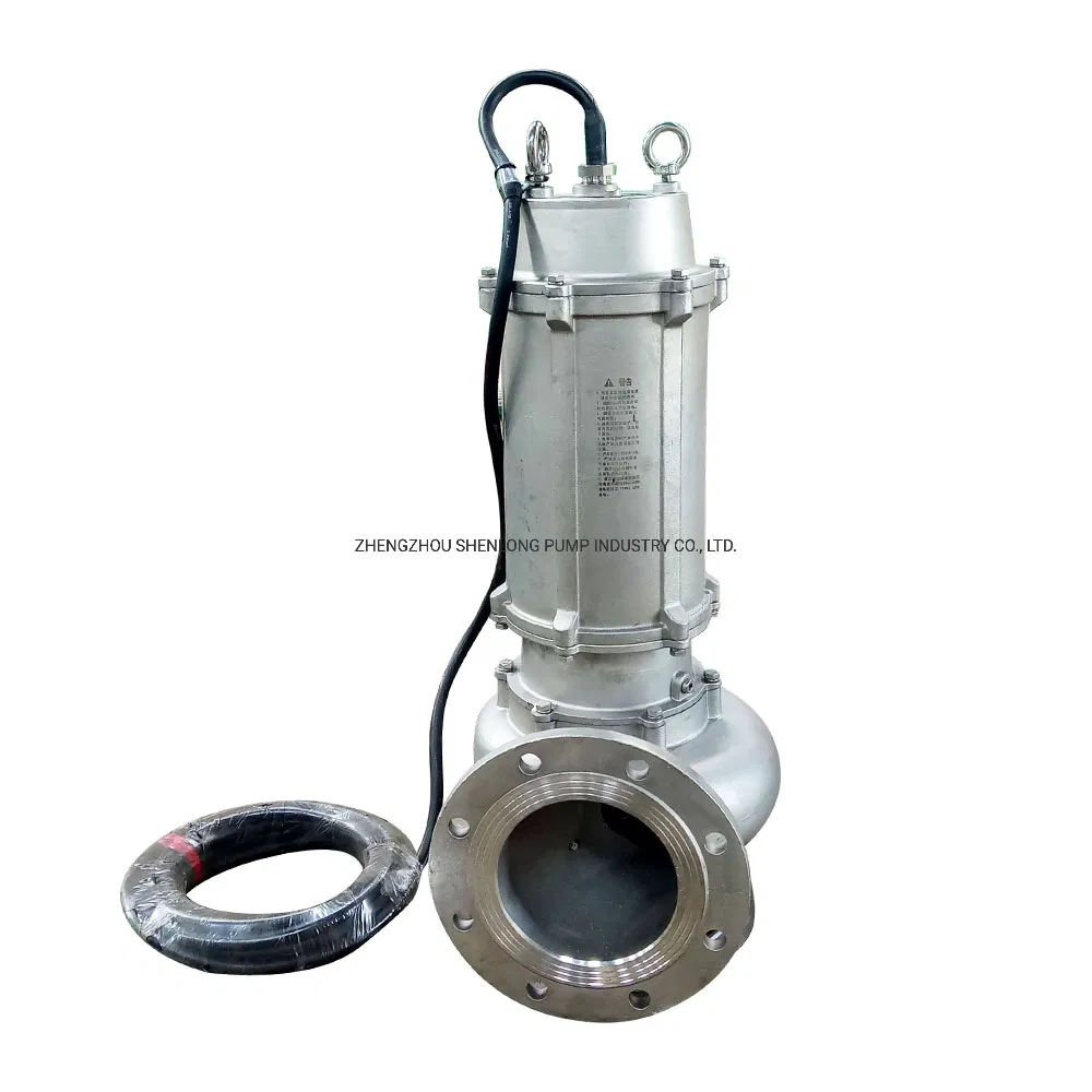 Pompa di Drenaggio Sommersa Verticale in Acciaio Inossidabile per Acque Reflue Grezze Marine