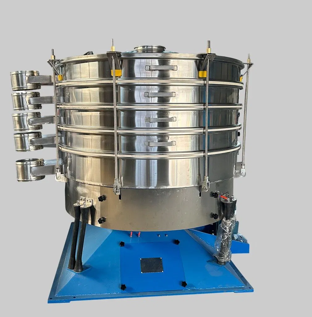 Corn Flour Tumbler Separator Sieve Screening Vibrating Screen Food Particle Vibrating Sieving Machine for Silica Quartz Sand, Powder, Particles