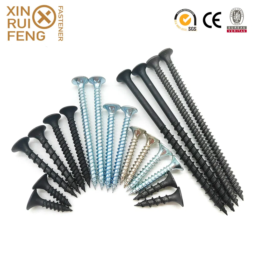 White Zinc Plated Fine or Coarse Thread Drywall Screws