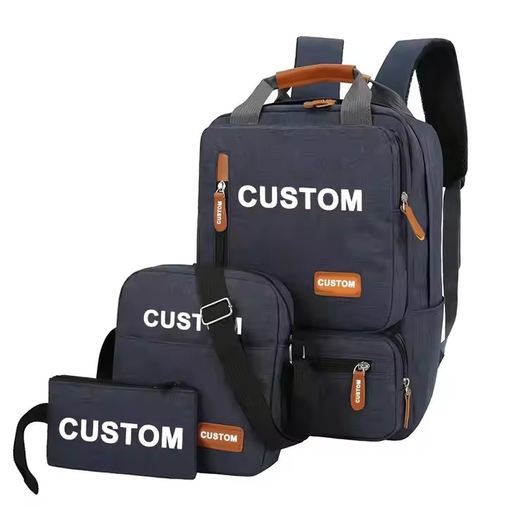 Customizable Large Capacity 3 in 1 Set Backpack for Men Women, Business Laptop, Daily Travel Camping Outdoor Use