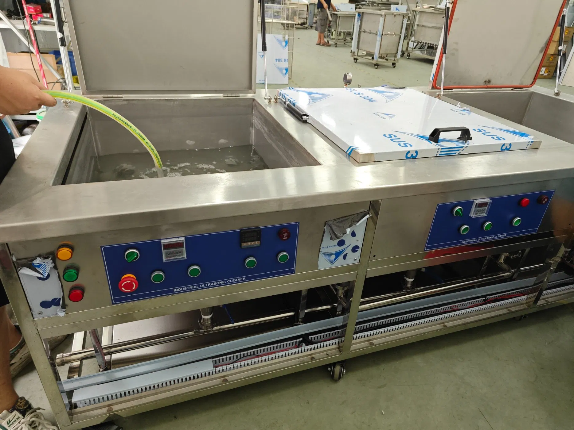 Metal Machinery Parts Cleaning Multi Tanks Ultrasonic Bath Machine