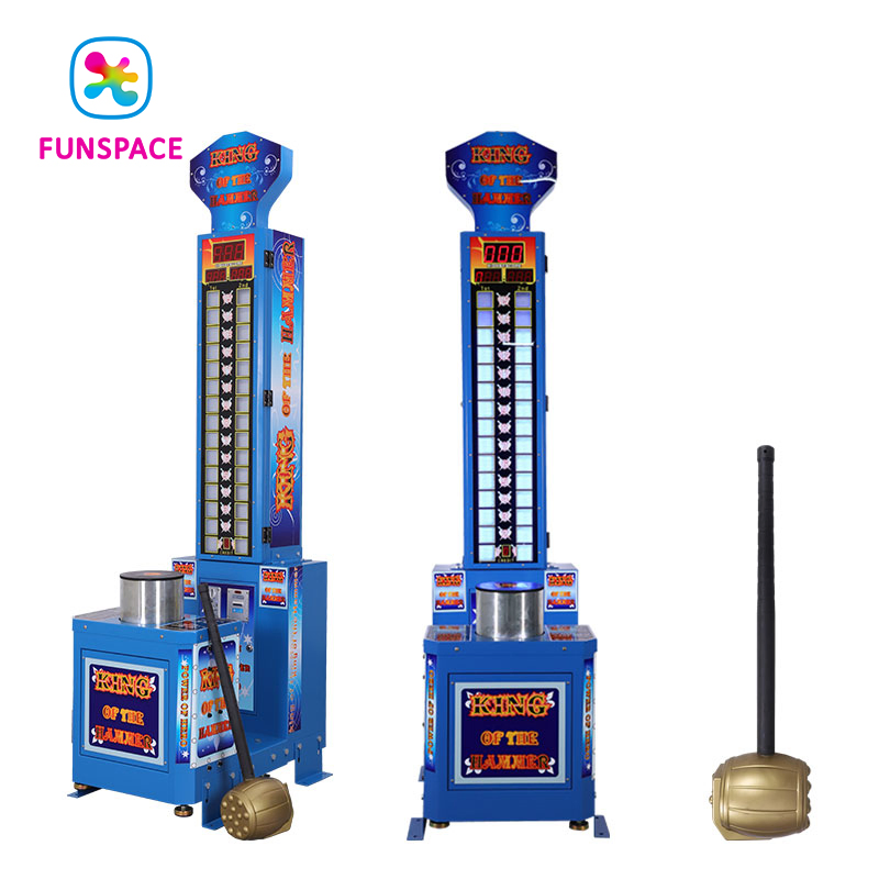 Indoor Amusement Games Room Coin Operated Arcade Boxing Hit Hammer Game Machine