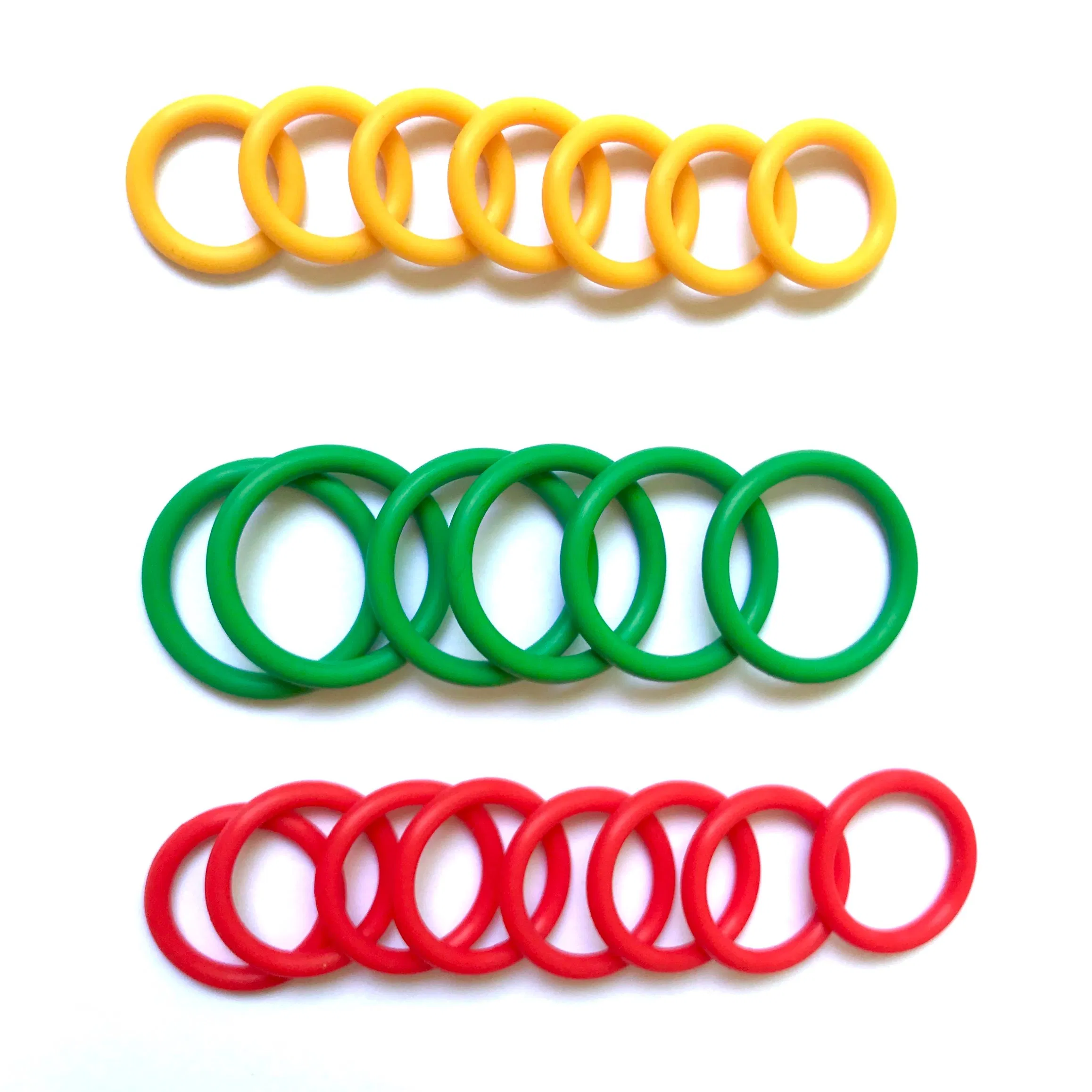 Custom Heat Resistance FDA Colorful FKM NBR Silicone Rubber O Ring Seal