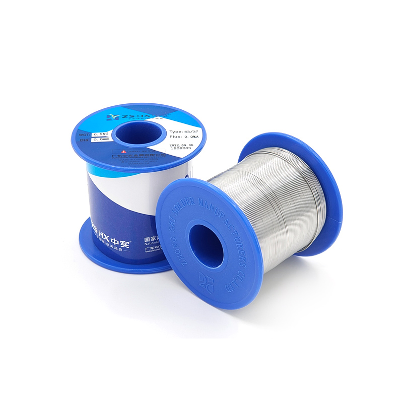Filo di saldatura Sn90Sb10 personalizzato con flusso al 2,2% per saldatura automatica