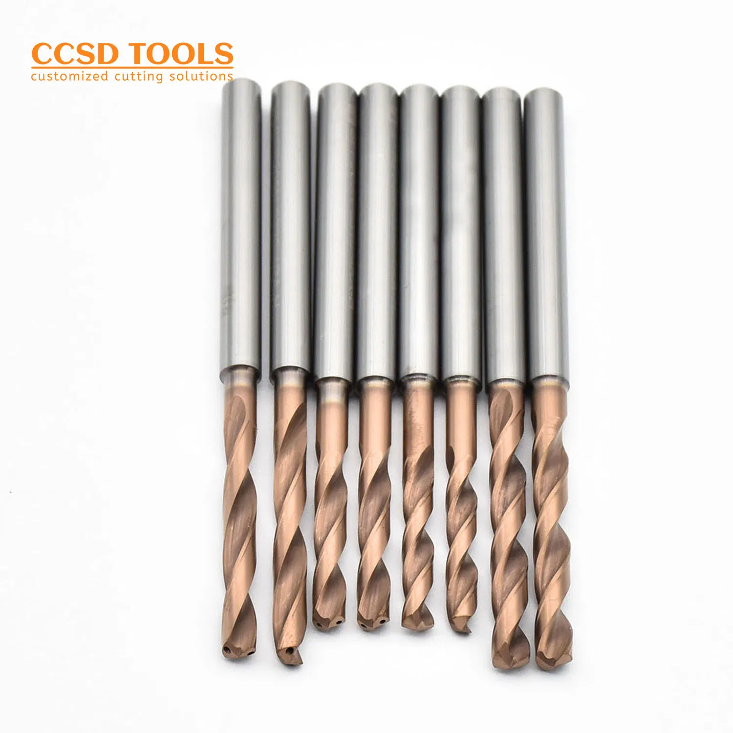 Tungsten Carbide Inner Coolant Twist Drill Bit 2F 3F for Hardened Steel, Stainless Steel Drilling