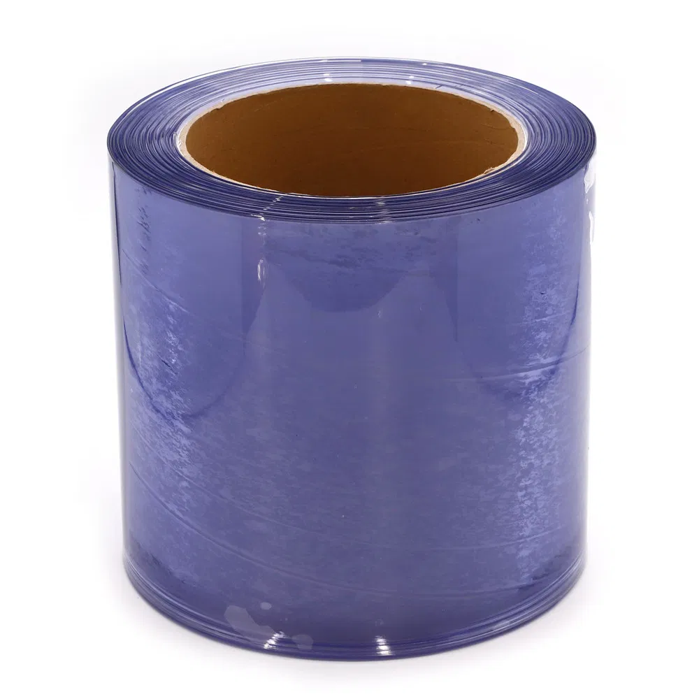 2mm Transparent Klar Blau Flexibel Standard Industrie PVC Streifenvorhang