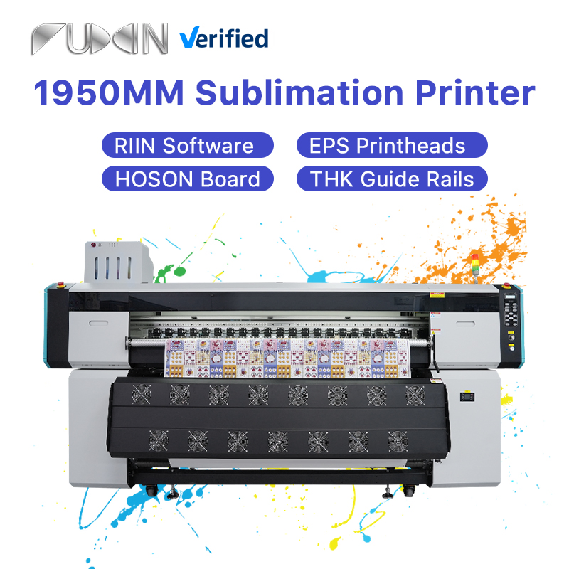 High Speed Sublimation Printer for Polyester Fabric 1950mm 4 I3200 Heads for Carpets and Curtains