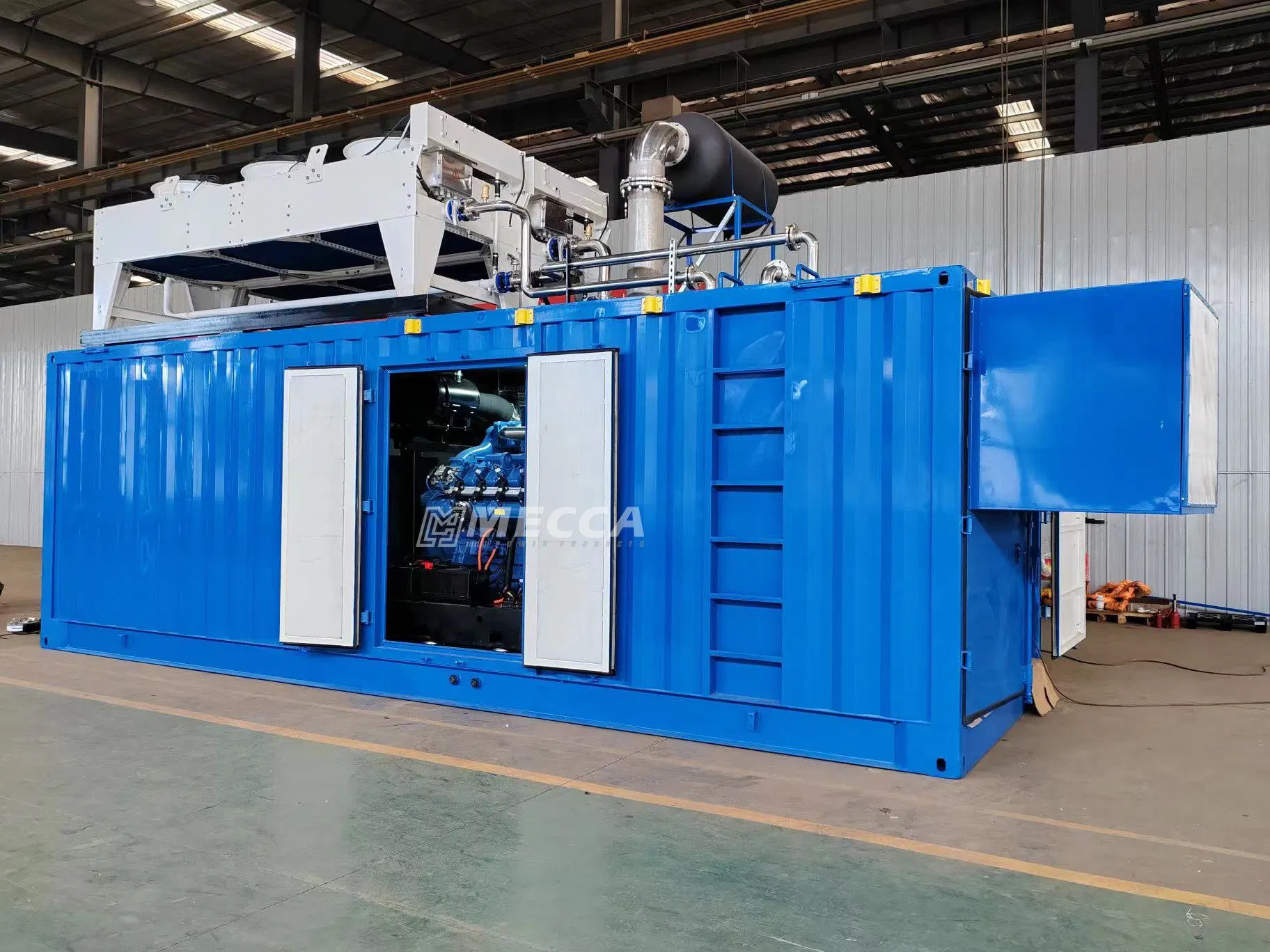 Generatore di gas naturale containerizzato da 1500 kW per operazioni di mining di Bitcoin