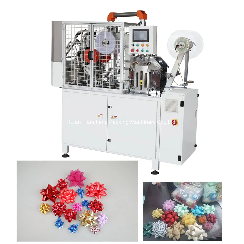 High Speed Automatic PP Paper Fabric Ribbon Star Bow Making Machine