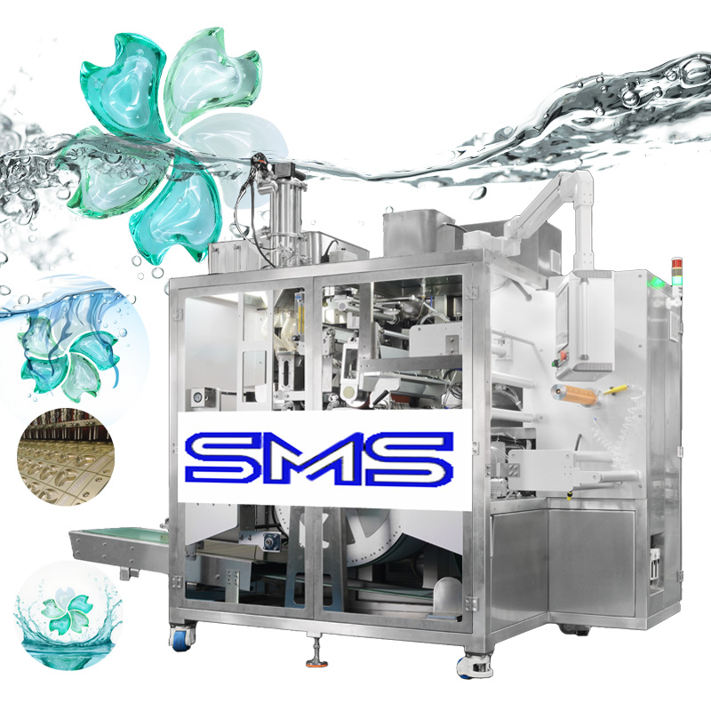 Machine de conditionnement automatique de liquide en dosettes de détergent