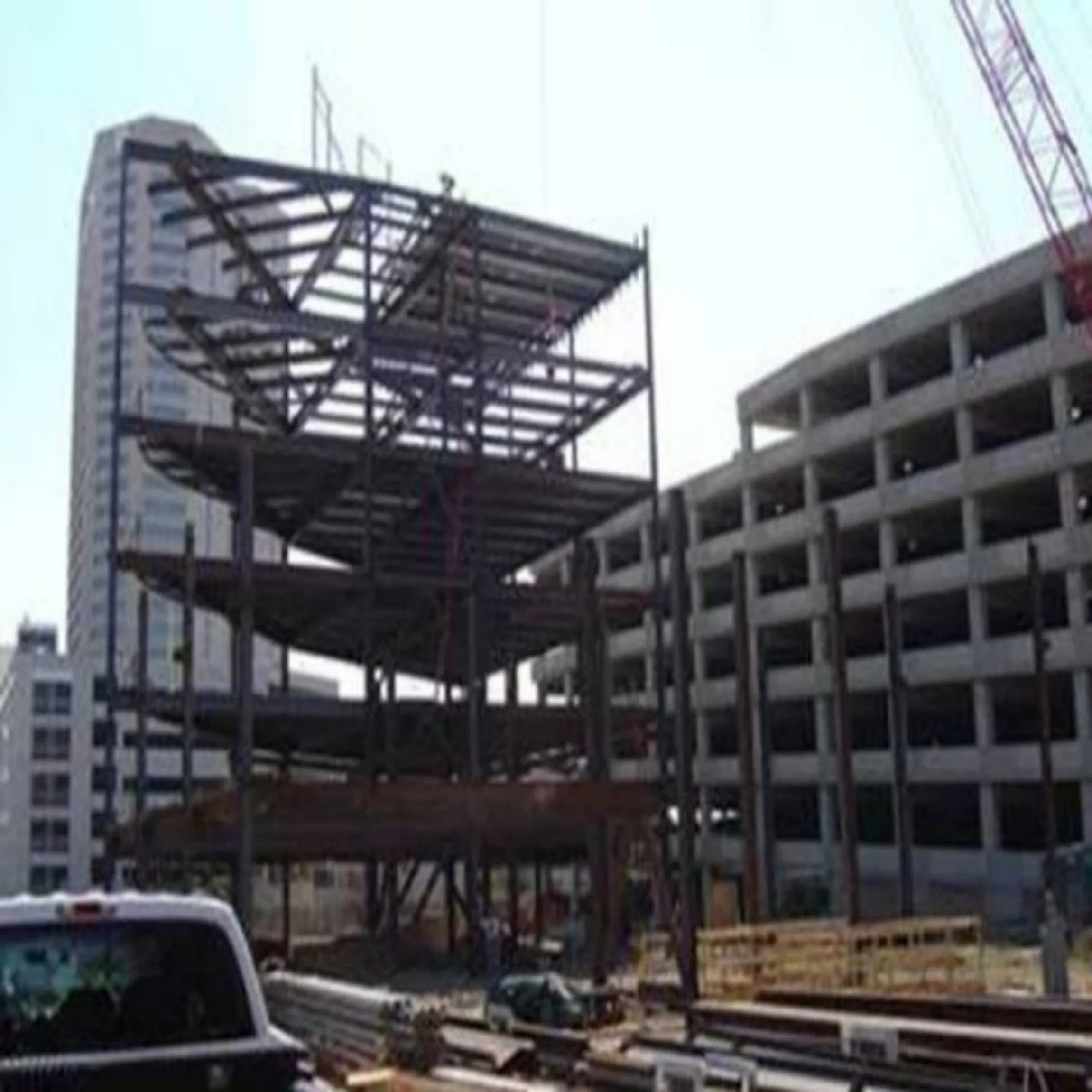 Multi-Storey Commercial Building Steel Structure Frame Precision Welding with Inspection Certificate
