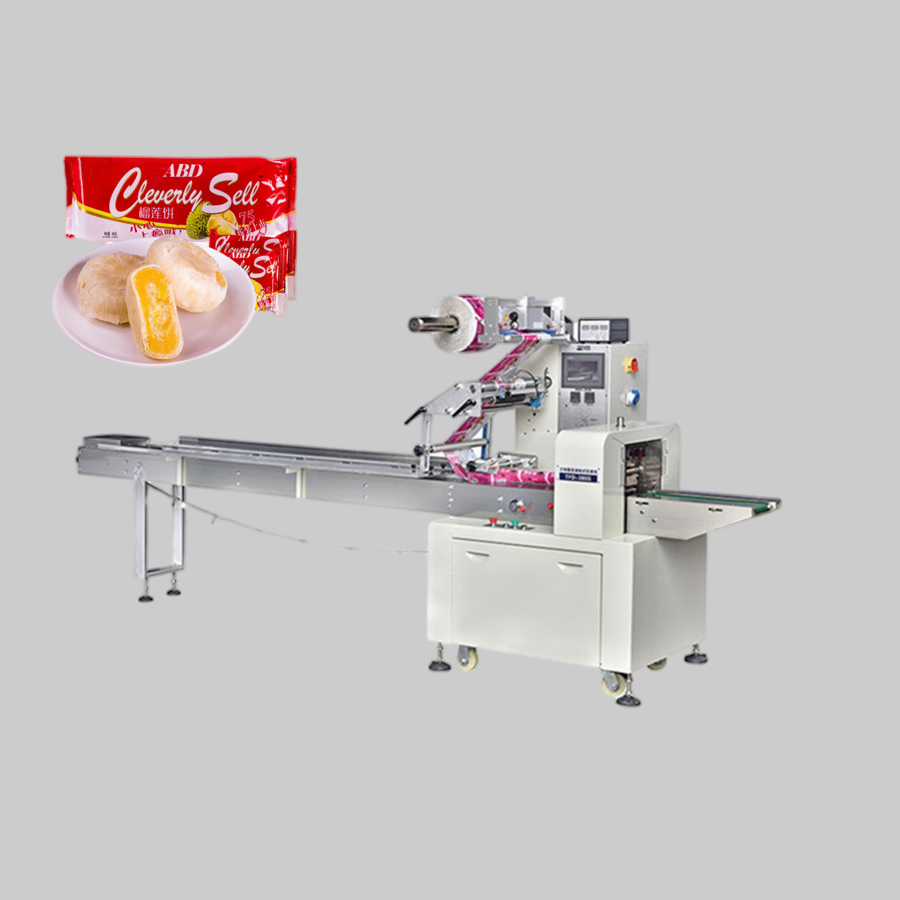 Machine horizontale d'emballage sous film pour biscuits alimentaires