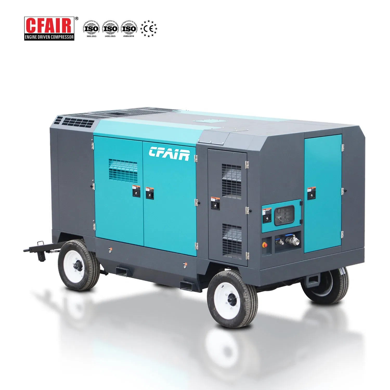 Portable 750cfm 21bar Dubai Diesel High Pressure Air Compressor