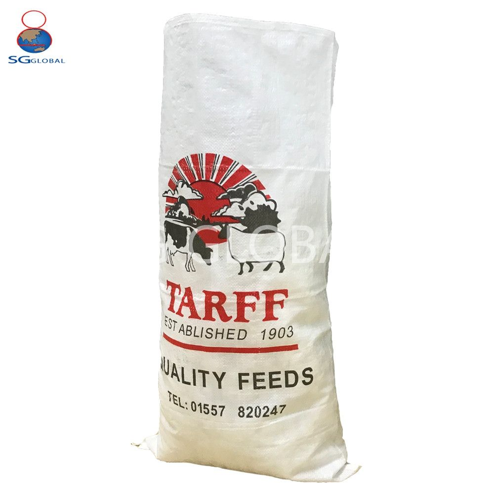 Custom Printed Heavy Duty Woven Polypropylene Agricultural Sacks 25kg 50kg