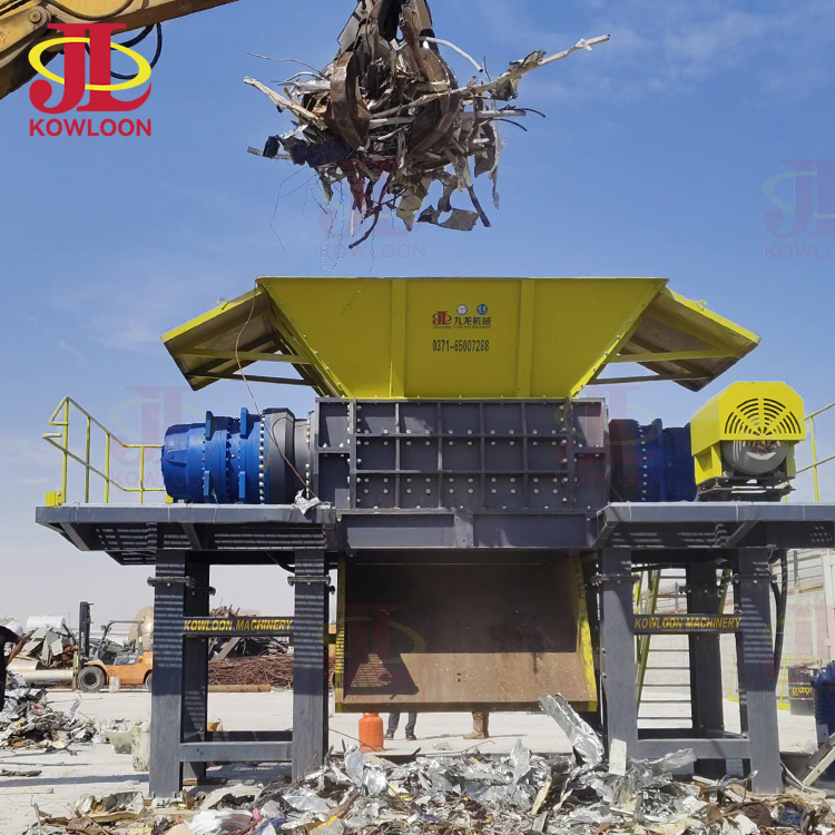 Impianto di triturazione stazionario ad alte prestazioni Trituratore per filo d'acciaio Trituratore per trucioli metallici