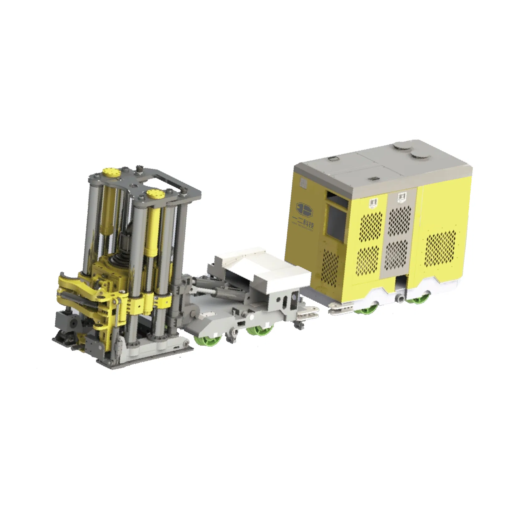 AT-2000A Raise Boring Machine, Track Tire Towing, 2m Diameter, 250m Depth Drill Vertical Ventilation Shaft Rig Mining Tunnel Machine