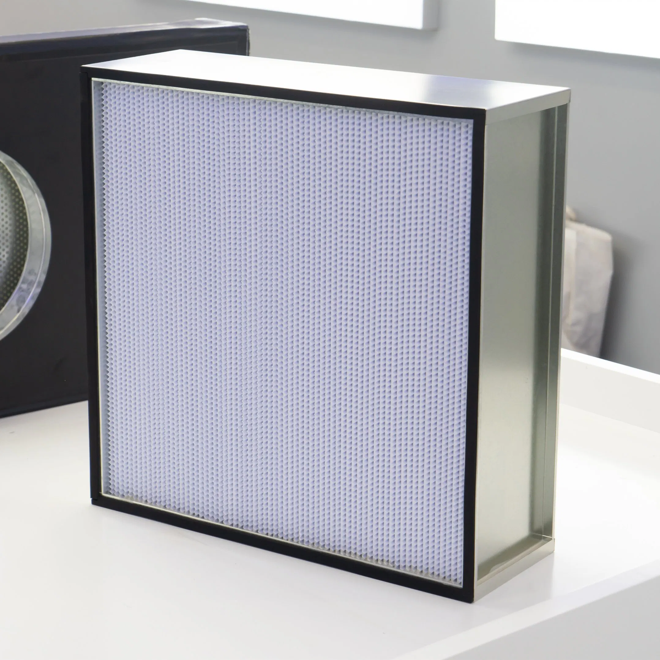 High Capacity Deep Pleat HEPA Air Filter EU Standard Grade H13-H14 with Aluminum Separators Custom Design Bulk Supply