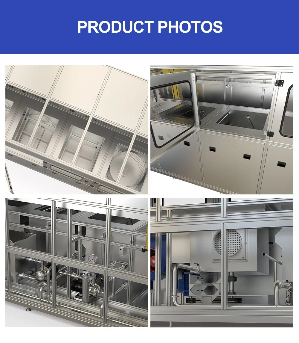 Granbo Large Industrial Ultrasonic Cleaning Machine for Mechanical Parts Metal Parts Customized Tanks Capacity Air Cooler Washing Cleaners