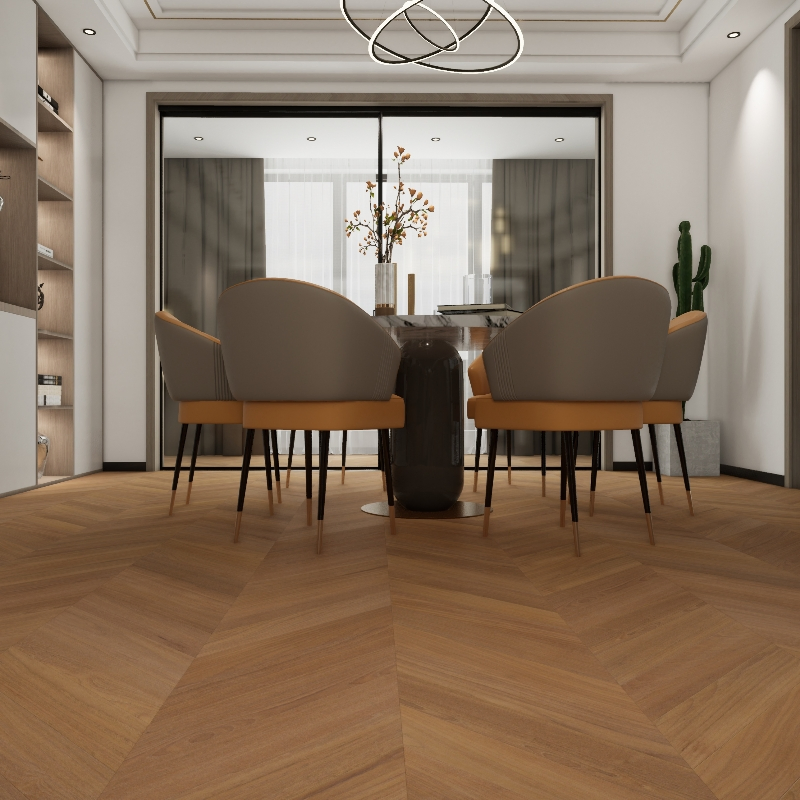 15mm Teak Chevron Multi Layer Engineered Wood Flooring with CE Approved