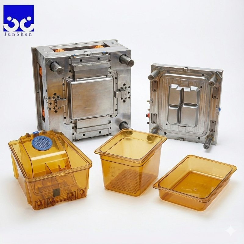 Heat Resistant Custom Food Grade PPSU Plastic Injection Mould for Container
