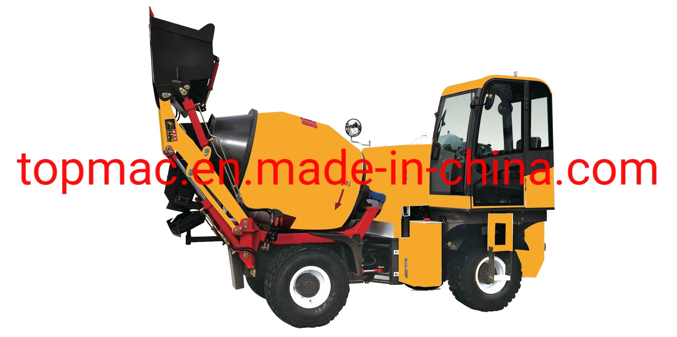 Automatic Mobile Self Loading Concrete Mixer Truck