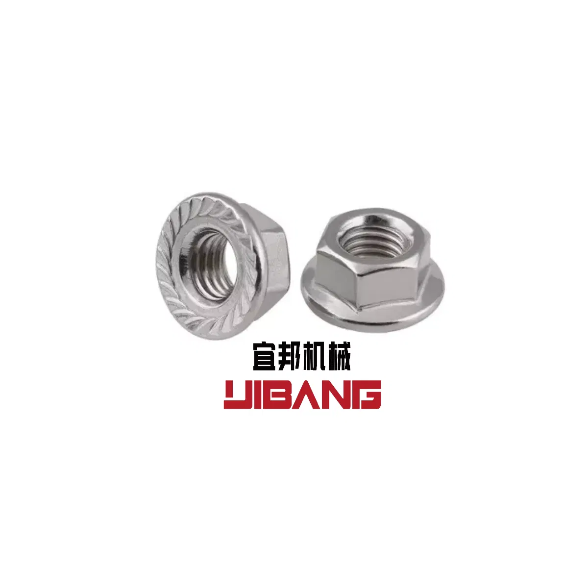 1/4-20 Serrated Flange Hex Lock Nuts 304 Stainless Steel Serrated Metric Hex Flange Lock Nuts