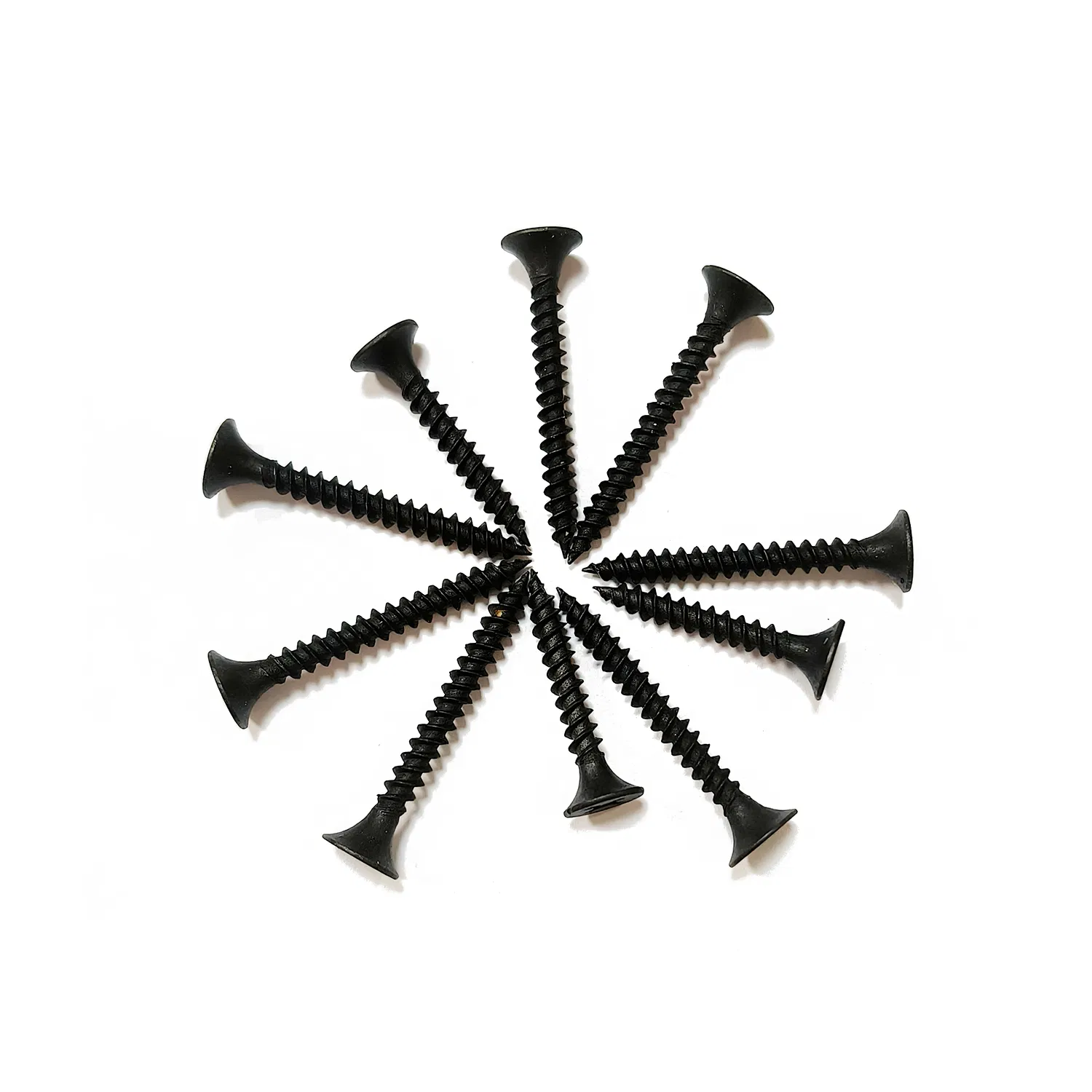 Carbon Steel Black Phosphated Drywall Screw Compatible with Wood and Light Steel Studs
