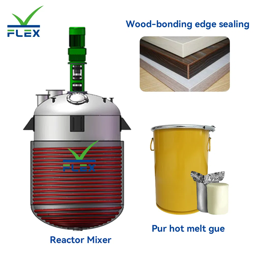 Industrial Stainless Steel Batch Chemical Reactor Vessel PUR Adhesive Reactor Machine System Production Line